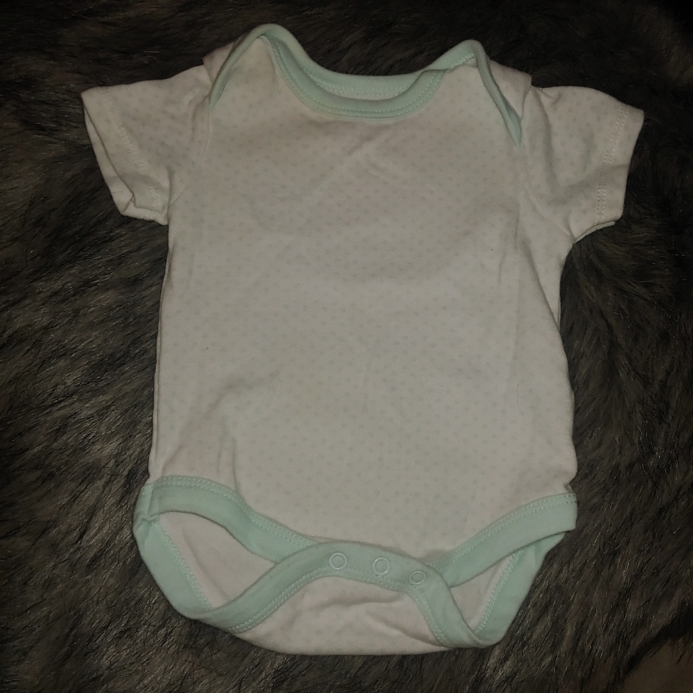 🌙5/$25 Rene Rofe | mint white pattern onesie - Picture 5 of 7